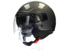 Piaggio PJ Jet Helmet Grey Open Face Motorcycle Crash Helmet NEW