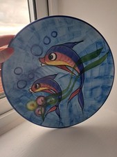 Vintage Cyprus Pottery Dolphin