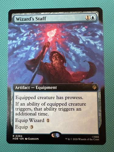 Mtg wizard staff extended - staff, (extended
