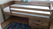 Next Solid Wood Bunk Bed with Storage – £75 (ONO)