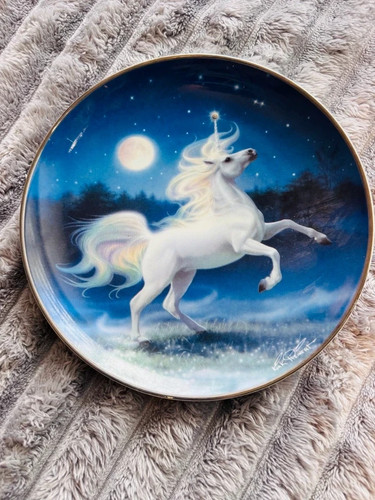 Franklin mint diamond unicorn - franklin,