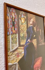 Vintage Bevelled Oak Picture Frame Light Oak Wood Fits 11 X 8 Inch