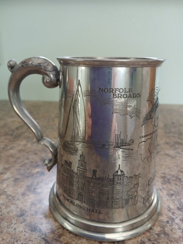Vintage british pewter - vintage, tankard