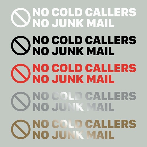 Cold callers junk - junk, mail