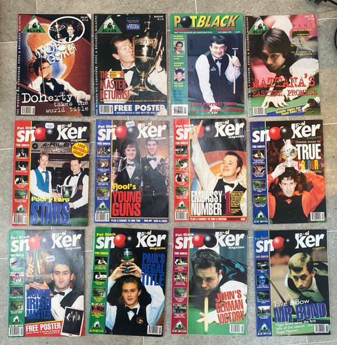 Pot black snooker magazines - black,