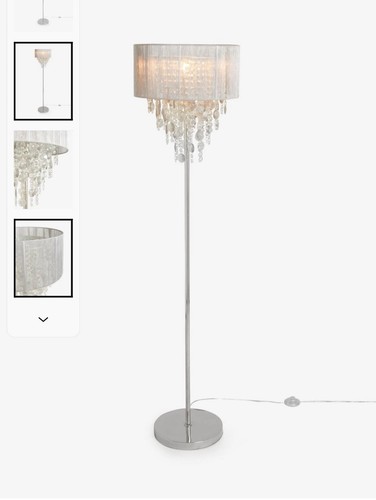 Next grey palazzo floor lamp - next,