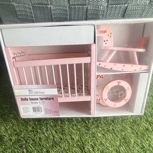 Doll house painted wooden - house,