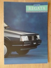 FIAT REGATA orig 1988 UK Mkt Sales Brochure - Turbo DS 100S