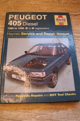 Haynes manual peugeot - manual, 405