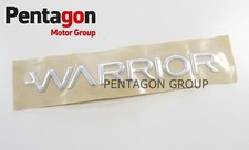 Genuine Mitsubishi L200 LH Or RH Front Door Warrior Chrome Badge Decal SP046050