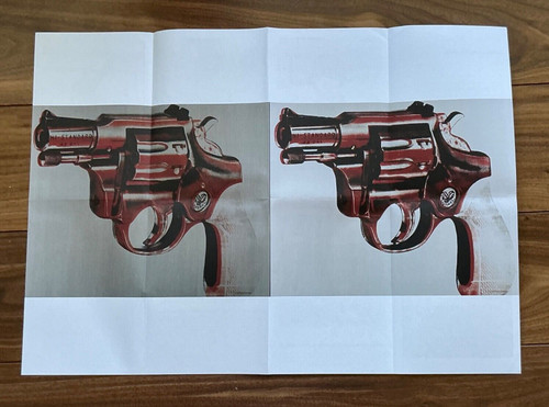 Andy warhol gun folded - -,