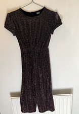 NEXT Children's Jumpsuit Black Lurex Age 8 Height 128cm