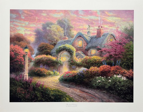 Thomas kinkade rosebud cottage - thomas,