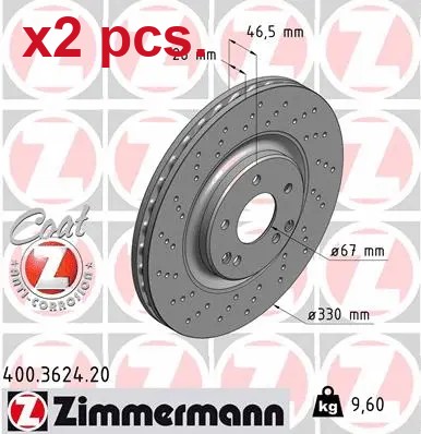 Pcs front brake disc rotos - front,