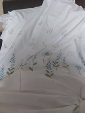 Duvet Cover By Sainsburys King Size Floral Embroidered