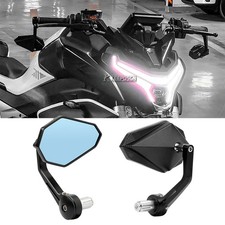 2x 7/8" Bar End Mirror Anti