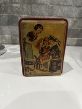 Rare Antique Money Box Tin