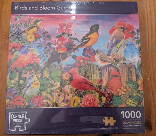 Birds blooms garden jigsaw - blooms,