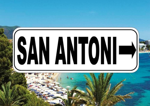 Ibiza street sign reproduction - sign,