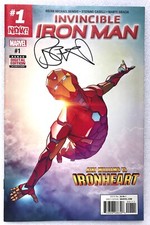 INVINCIBLE IRON MAN #1 SIGNED