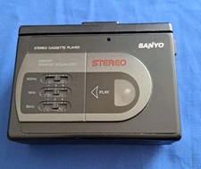 Vintage Retro Black Sanyo