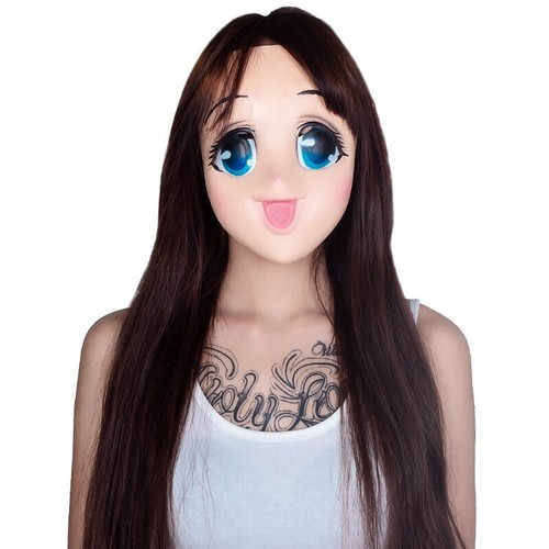 Full face latex - full, anime