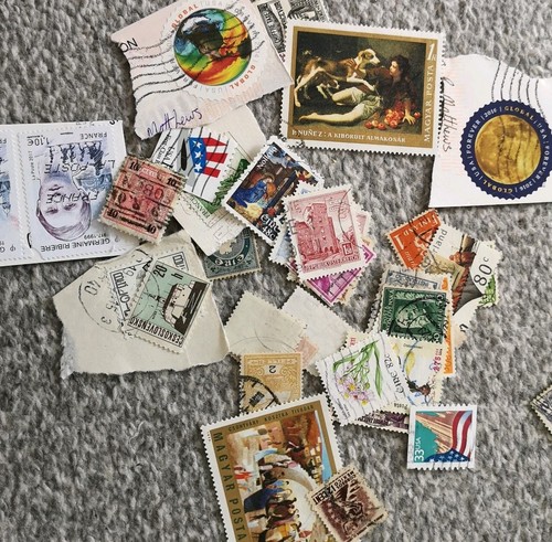 Vintage postage stamps bundle - postage,