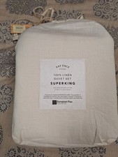 Linen superking duvet cover set Fat Face