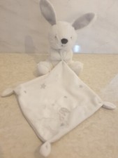 Simba Toys Bunny Rabbit Grey & White Silver Star Print Comforter Comfort Blanket