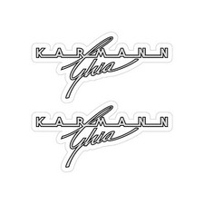 Karmann Ghia Decal Script
