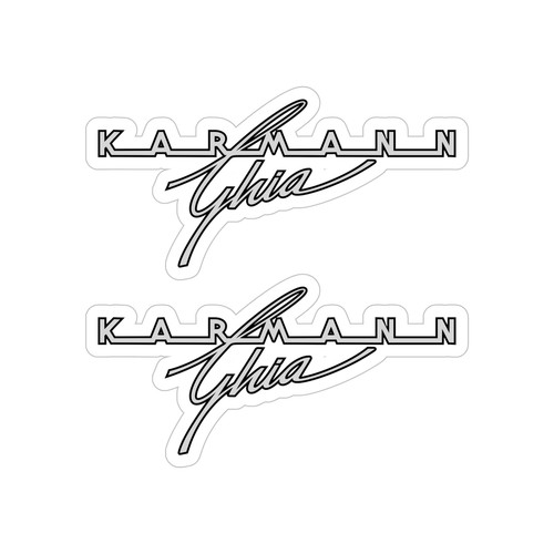 Karmann ghia decal script - ghia,