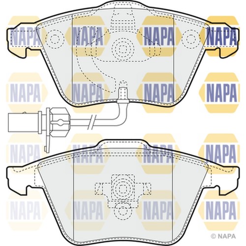 Brake pads set for audi - pads,