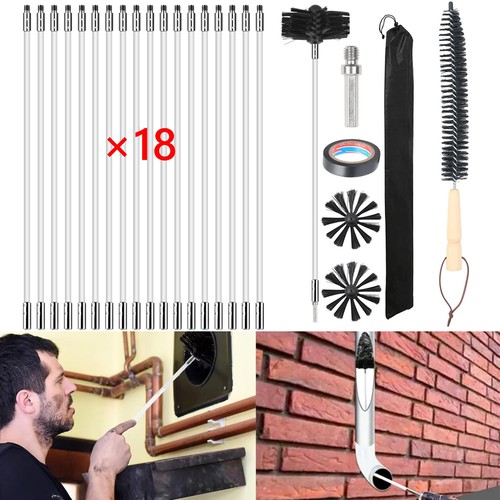 Chimney cleaning brush vent - chimney,