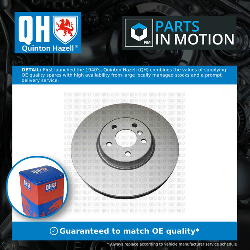 Brake disc single - vented, fits
