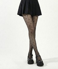 Black Sheer Heart Pattern