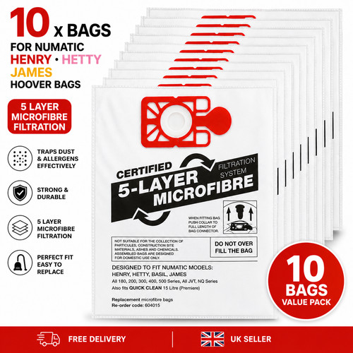 Bags for numatic henry - x,