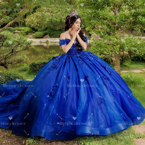 Royal blue quinceanera - blue, dresses