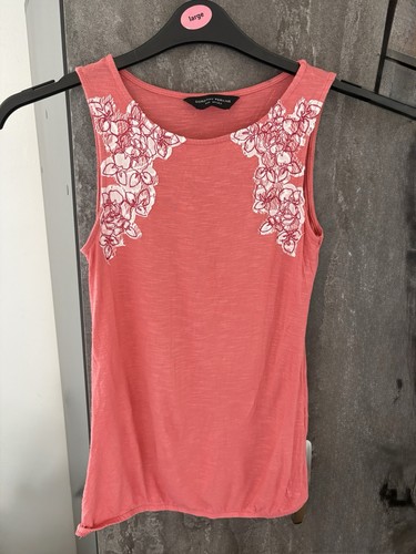 Coral vest top - with, and