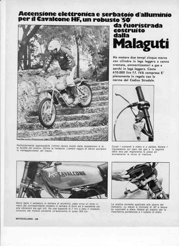 Advertising test moto - moto, malaguti