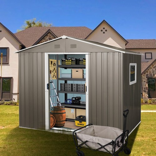 Outdoor metal storage - 8'x6',