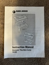 black and decker instruction manual workmate Plus Work Center 79-042