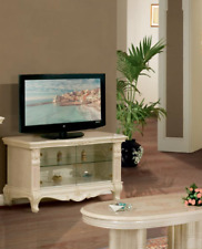 Italian High Gloss Versailles Ivory Tv Cabinet 12 Month 0% interest 