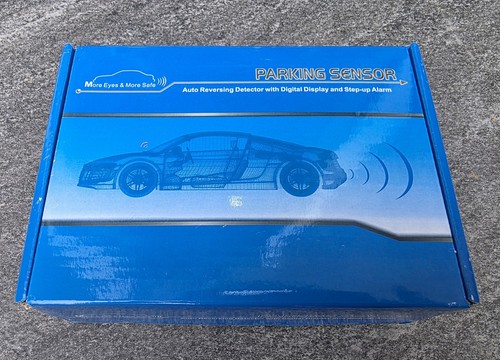 4pcs black parking sensors - black,