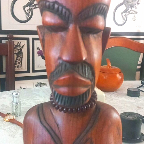 Carved wooden african - carved,