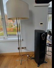 BB Italia Jean Marie Massaud Delta Floor lamp Chrome Frame Cream Shade