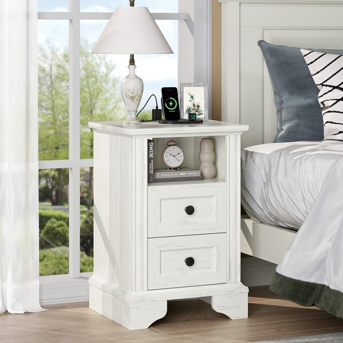 Drawers bedside table with - drawers,