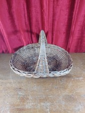 Vintage French Wicker Basket Trug