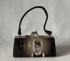 Used Micro 9cm Wide Ladies ONLY 4U Top Handle AUBREY HEPBURN Design Evening Bag
