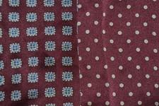 Burgundy two sided - two, silk