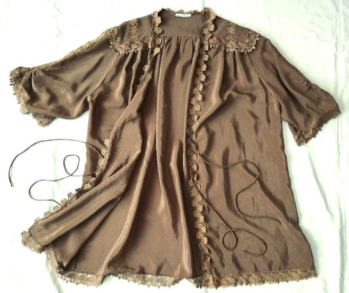 Vintage silk top robe - top,